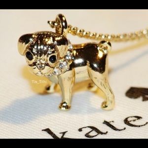Kate Spade pug necklace